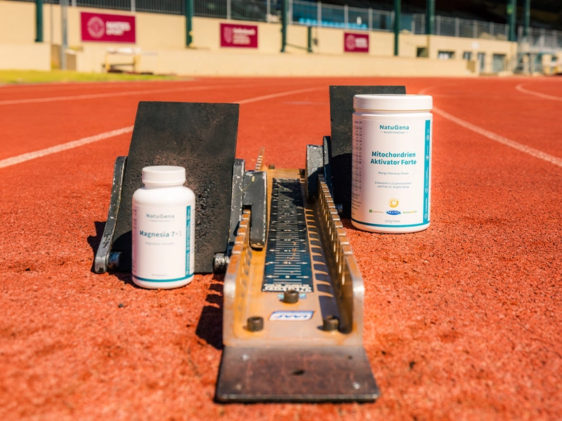 Mitochondrien Aktivator Pulver und Magnesia 7+1 beim Sport